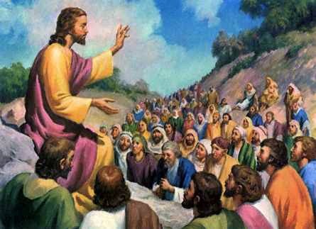 Jesus Speaking to People